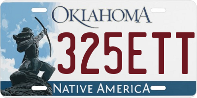 OK license plate 325ETT