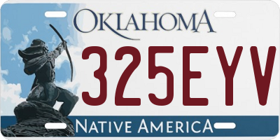 OK license plate 325EYV