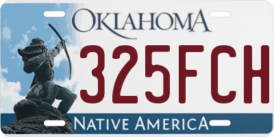 OK license plate 325FCH