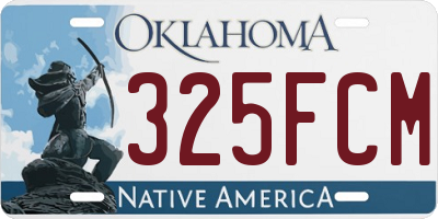 OK license plate 325FCM