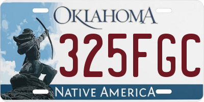 OK license plate 325FGC