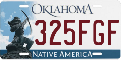 OK license plate 325FGF