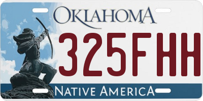 OK license plate 325FHH