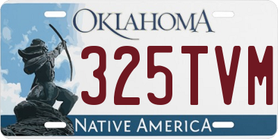 OK license plate 325TVM
