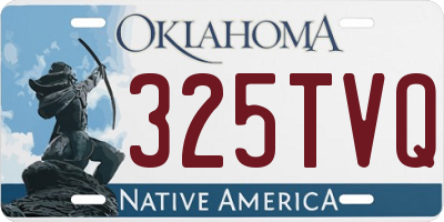 OK license plate 325TVQ