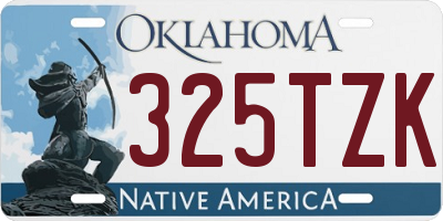 OK license plate 325TZK