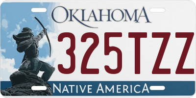 OK license plate 325TZZ