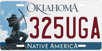 OK license plate 325UGA