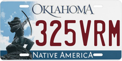 OK license plate 325VRM