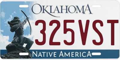 OK license plate 325VST