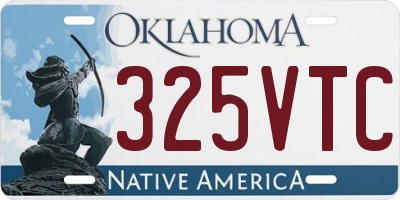 OK license plate 325VTC