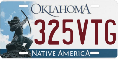 OK license plate 325VTG
