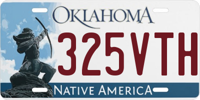 OK license plate 325VTH