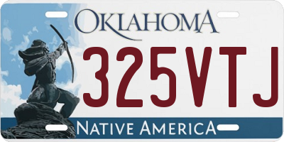 OK license plate 325VTJ