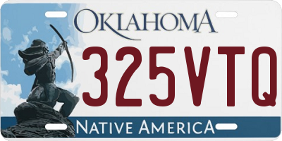 OK license plate 325VTQ