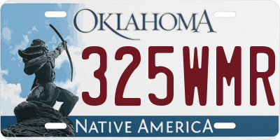 OK license plate 325WMR