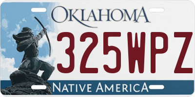 OK license plate 325WPZ
