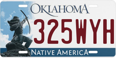 OK license plate 325WYH
