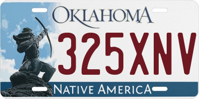 OK license plate 325XNV
