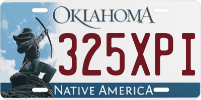 OK license plate 325XPI