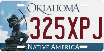 OK license plate 325XPJ
