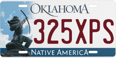 OK license plate 325XPS