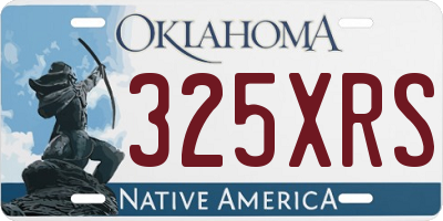 OK license plate 325XRS