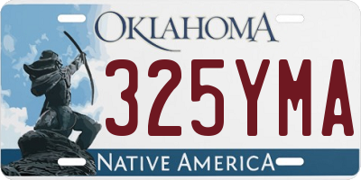 OK license plate 325YMA