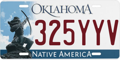 OK license plate 325YYV