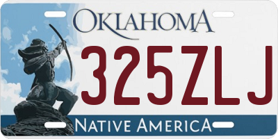 OK license plate 325ZLJ