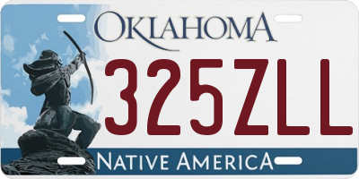 OK license plate 325ZLL