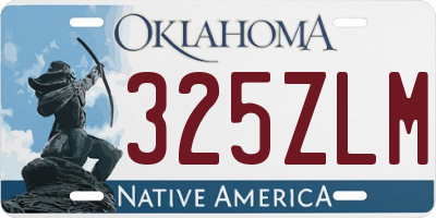 OK license plate 325ZLM