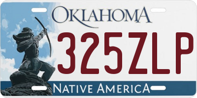 OK license plate 325ZLP