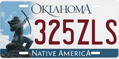 OK license plate 325ZLS