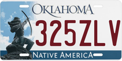OK license plate 325ZLV