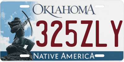 OK license plate 325ZLY