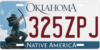 OK license plate 325ZPJ