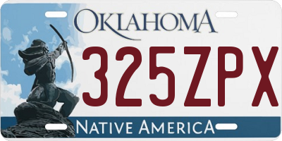 OK license plate 325ZPX