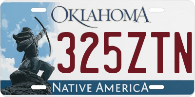 OK license plate 325ZTN