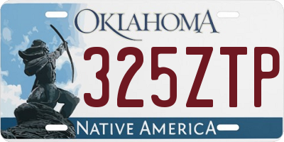 OK license plate 325ZTP