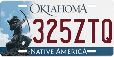 OK license plate 325ZTQ