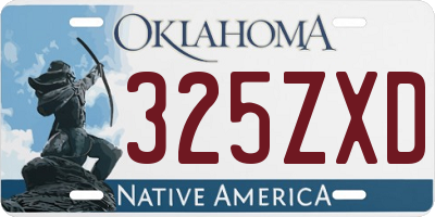 OK license plate 325ZXD