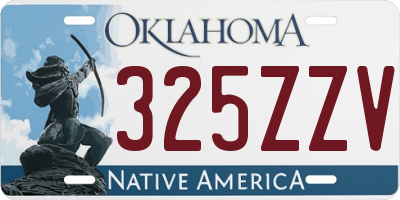 OK license plate 325ZZV