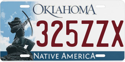 OK license plate 325ZZX