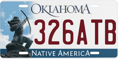 OK license plate 326ATB