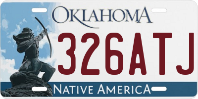 OK license plate 326ATJ