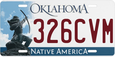 OK license plate 326CVM