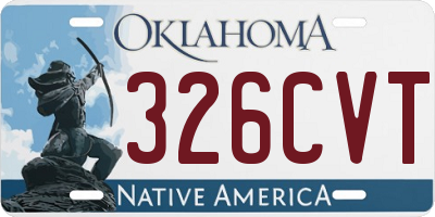 OK license plate 326CVT