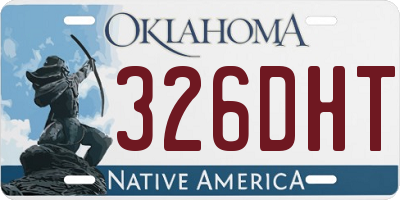 OK license plate 326DHT