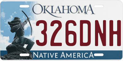 OK license plate 326DNH